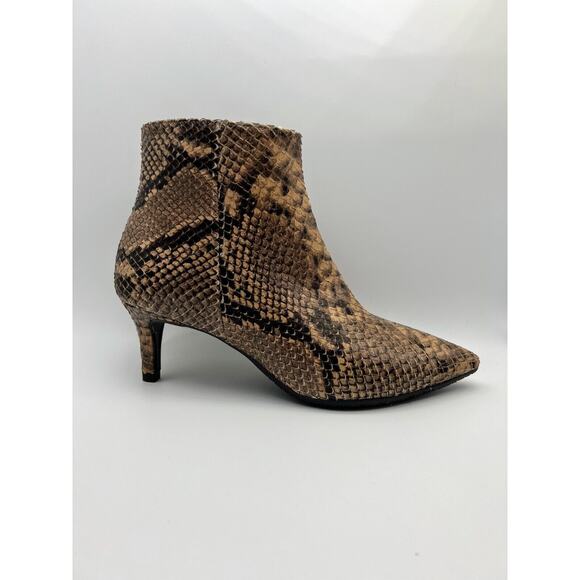 Cordani Garvie Leather Boot Taupe Python Women's Size 6 MSRP $344 - Picture 1 of 10